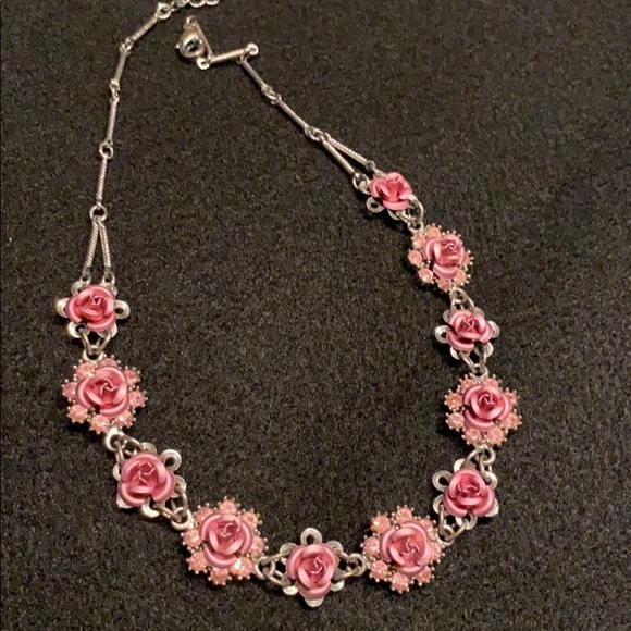 Jewelry - Rose necklace, 17 1/2 inch adjustable necklace